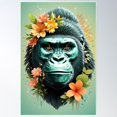 thumbnail interactive-video image 1 of Gorilla Encounter Blacklight Poster – 24x36 Inches – UV Reactive – #449 1 of 3