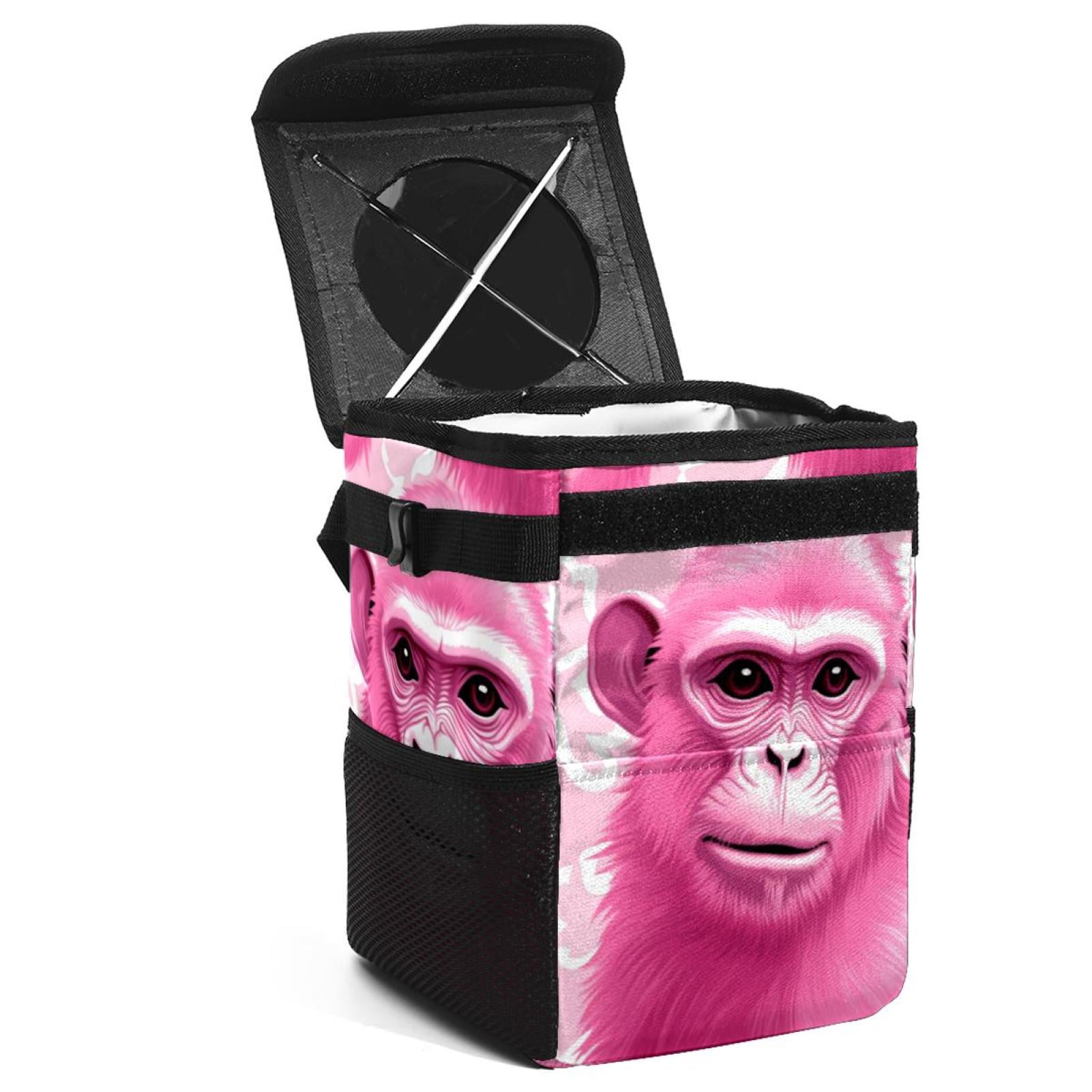 YSSOA 2 Pack Foldable Car Trash Can - 3 Gallon Capacity, Waterproof, Adjustable Straps, With Storage Pockets