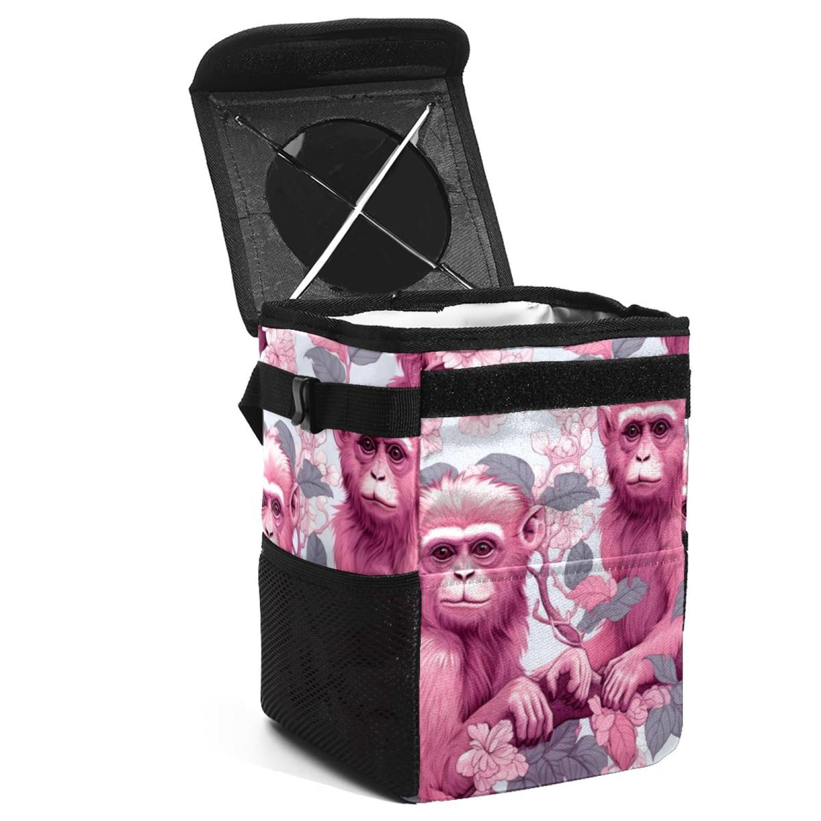 Cross Foldable Car Trash Can With Lid - Leak-proof Hanging Storage Bag For Car Trash Bin, Car - View #9