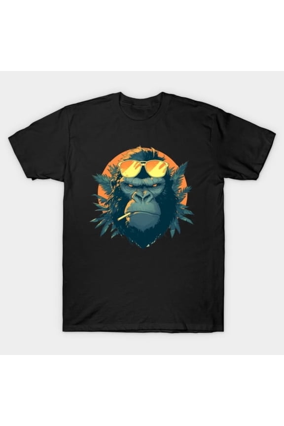 Gorilla Funny Animal Lover Graphic - High Quality, H46015 Unisex T-Shirt, Up to 5XL Available