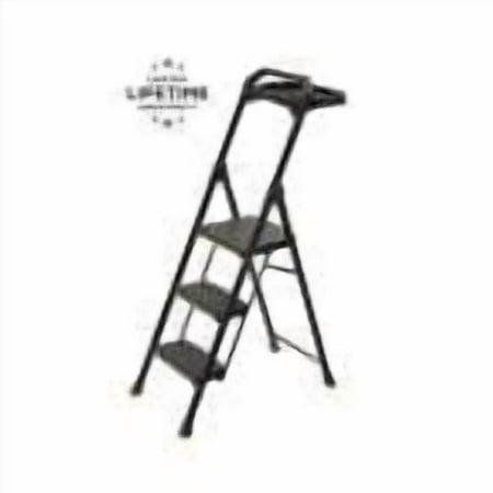 Gorilla GLHD-3T Steel 3 Step Pro ladder, 300 lbs Maximum Load