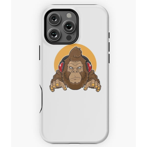 Gorilla Gaming Primate with Controller Phone Case for iPhone 16 15 14 13 12 11 Pro Max