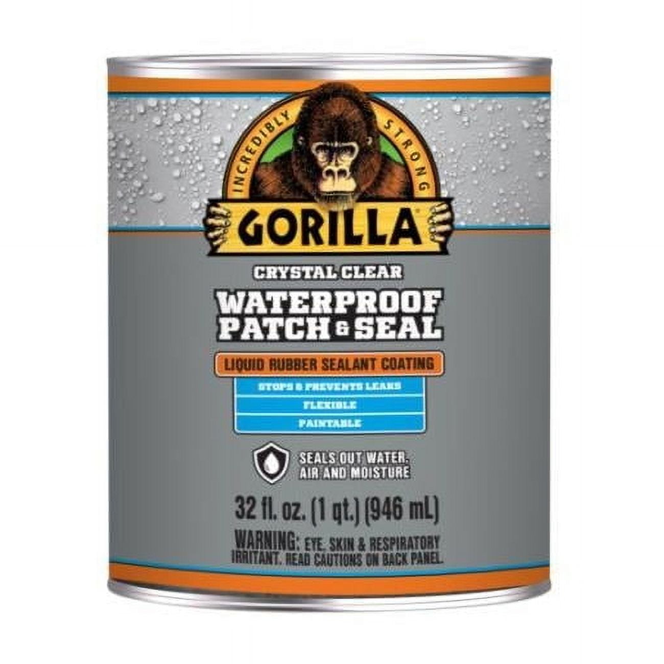 Gorilla 32 oz Clear Waterproof Rubber Sealant Coating