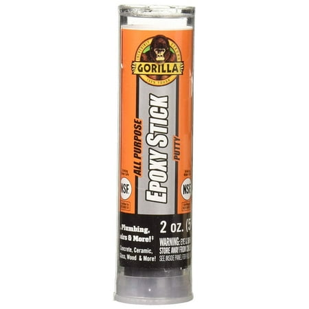 Gorilla Glue 4242501 Epoxy Stick Putty Epoxy Adhesive, 2 oz