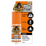 Gorilla Glue Clear Epoxy Syringe, 0.85 Fluid Ounce, Clear Finish