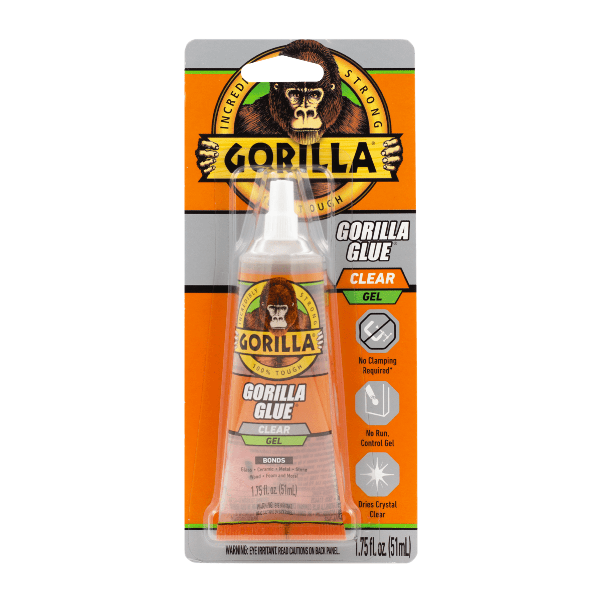 Gorilla Glue Clear Gel 1.75oz Tube - (Pack of 1 Tube) - Craft
