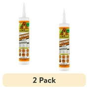 (2 pack) Gorilla Glue Clear Max Strength Construction Adhesive, 9 Ounce Cartridge, 1 Count. Model 8212302