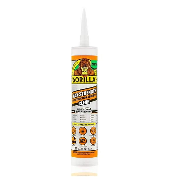 Gorilla Glue Max Strength Construction Adhesive, Clear