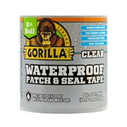 Gorilla Glue Clear Waterproof Patch and Seal Tape, 8 Foot Roll. Assembled Product Weight 0.46 lbs