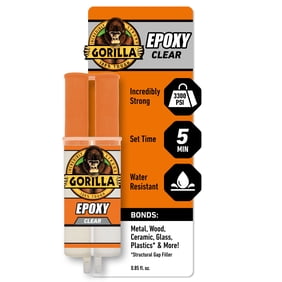 Gorilla Glue Epoxy Resin and Hardener Clear 0.85 oz Syringe