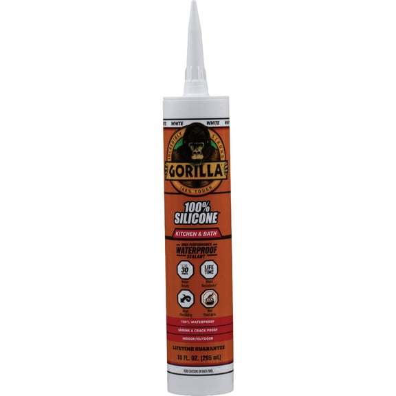 Gorilla Glue Gorilla 10 Oz. Silicone Sealant - Pack of 6