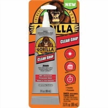 Gorilla Glue Gorilla Clear Grip Multi-Purpose Adhesive - Pack of 8 Value Multipack