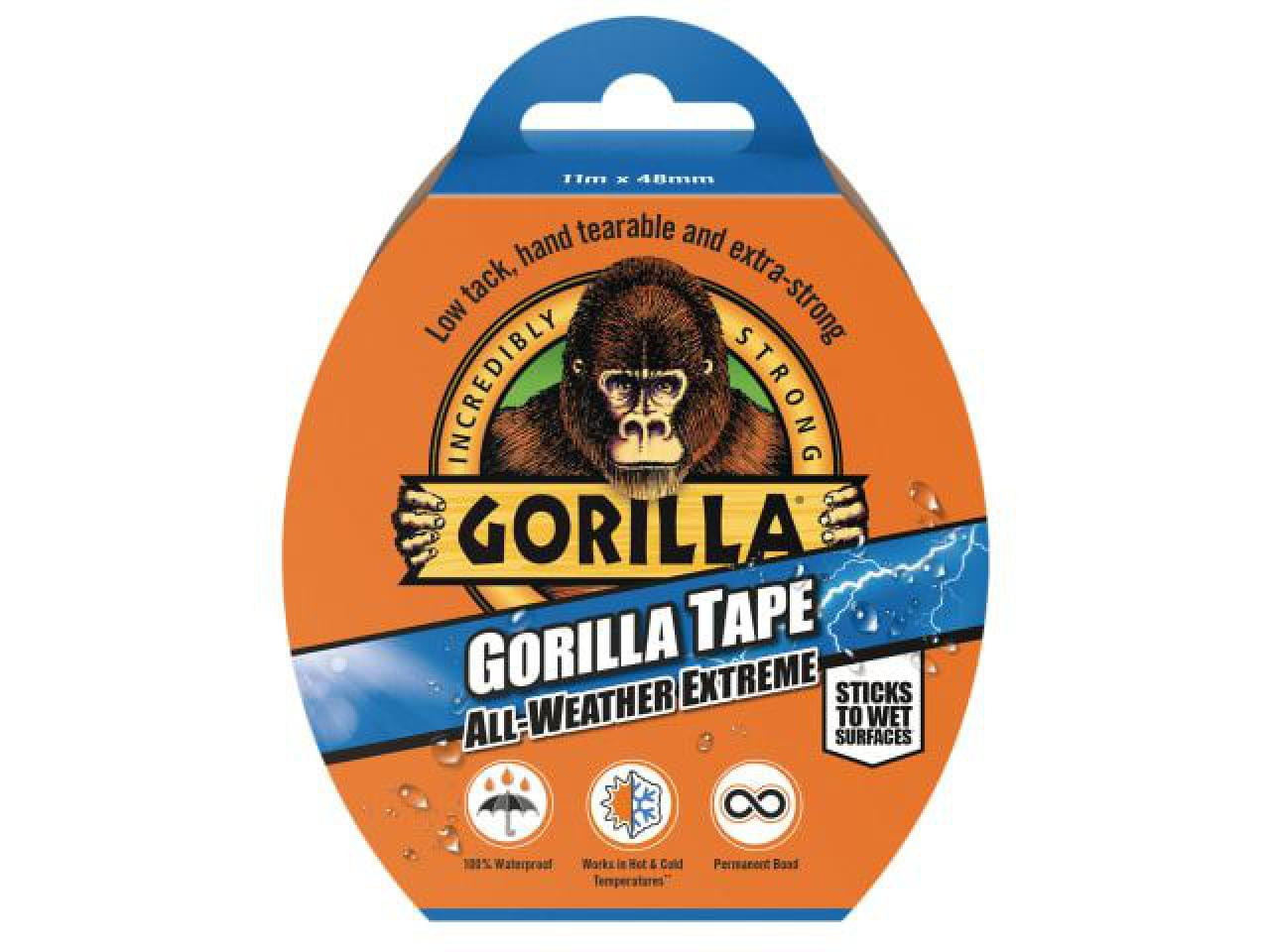 Gorilla Glue - Gorilla Tape All-Weather Extreme 48mm x 11m Black