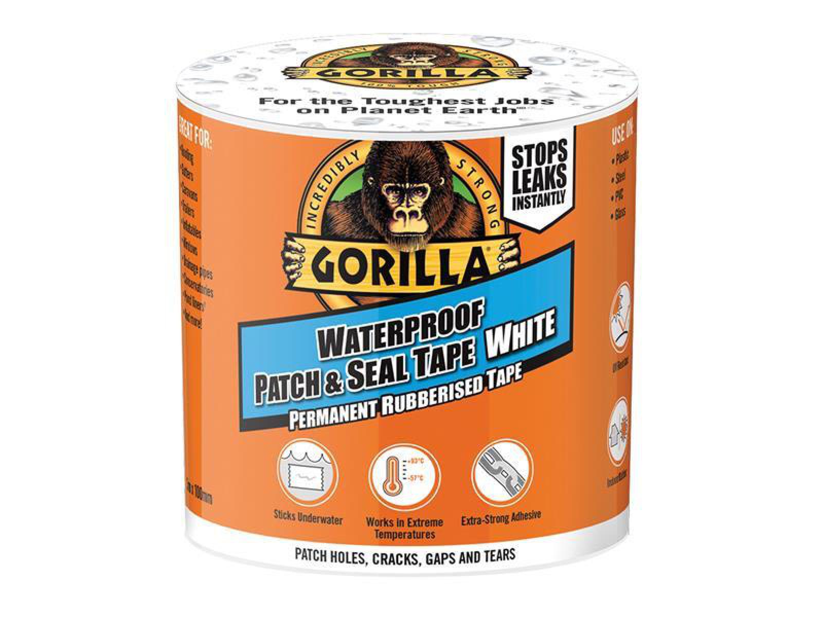 Gorilla Glue - Gorilla® Waterproof Patch & Seal Tape 100mm x 3m White