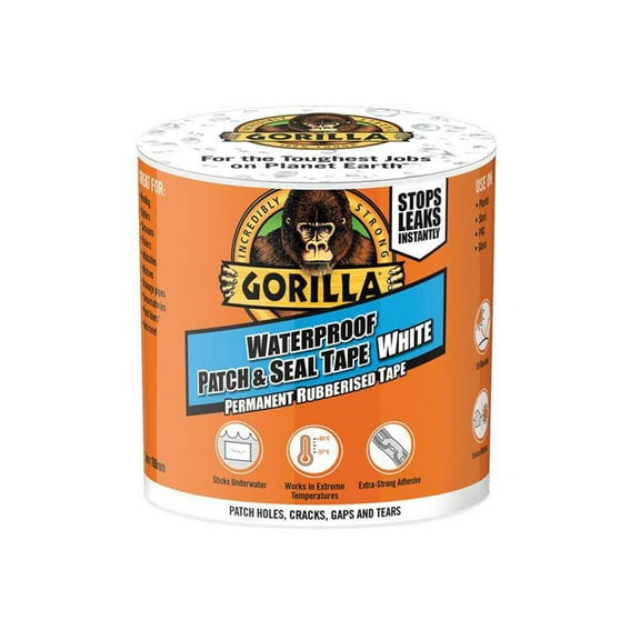 Gorilla Glue - Gorilla Waterproof Patch & Seal Tape 100mm x 3m White