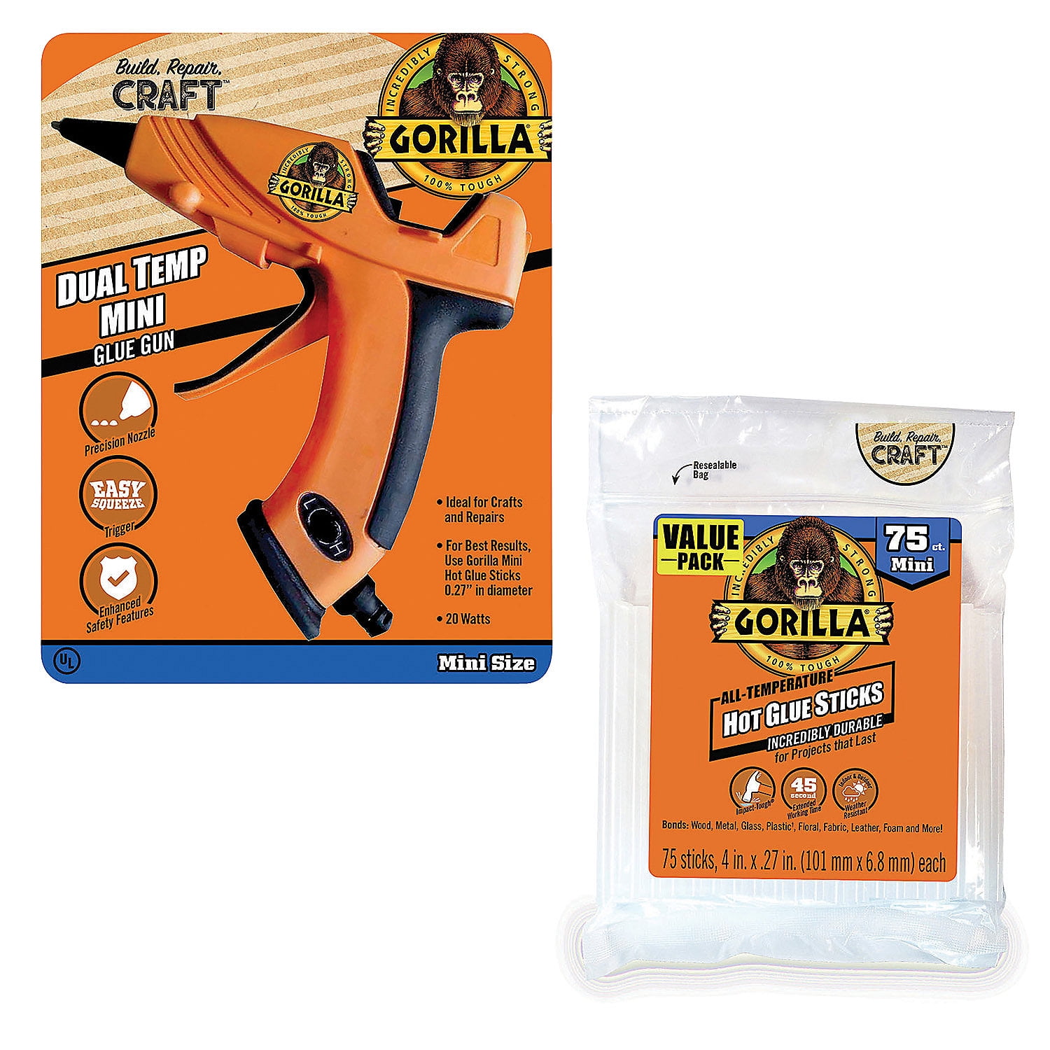 Gorilla Glue Gun Supply Kit - 76 Pc