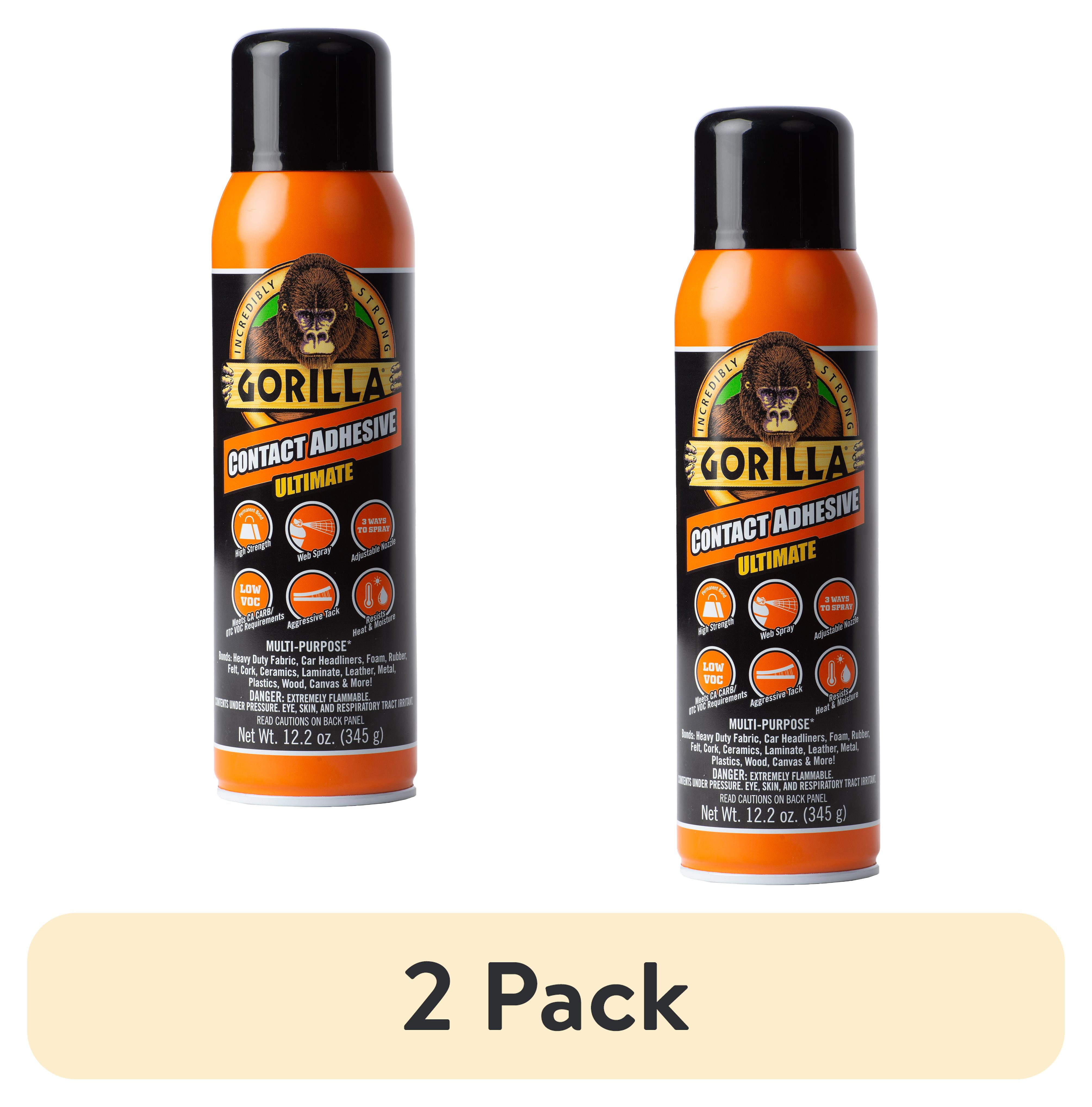 Gorilla Glue HD Contact Adhesive Spray 12.2oz Can Recommended Surface Hardware