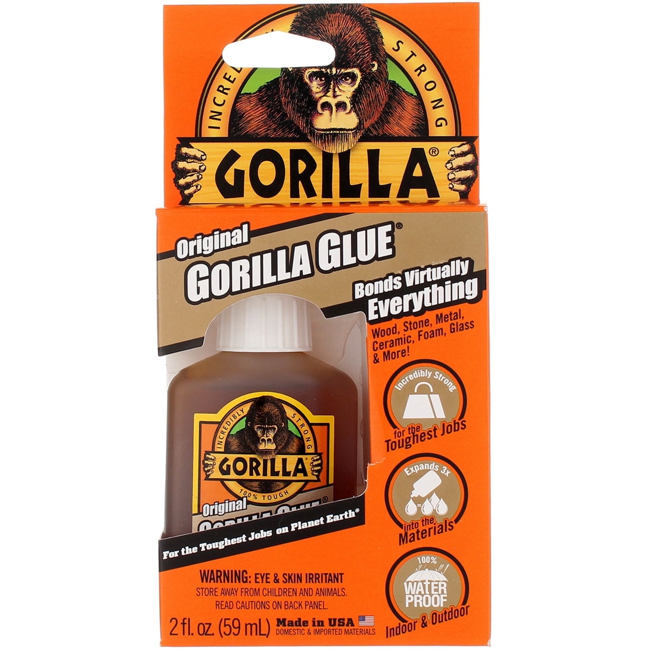 Gorilla Glue Multi-Purpose Waterproof Glue 2 oz (Pack of 4)