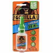 Gorilla Glue Super Glue Gel (15g) Clear Color, Pack of 1