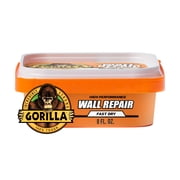 Gorilla Glue Wall Repair Spackling and Primer 8 Ounce Tub, Pack of 1 Wall Filler. Color: White. Model: 107054