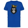thumbnail image 1 of Gorilla Golden Crown T-Shirt Men -Image by Shutterstock, Male x-Large, 1 of 2