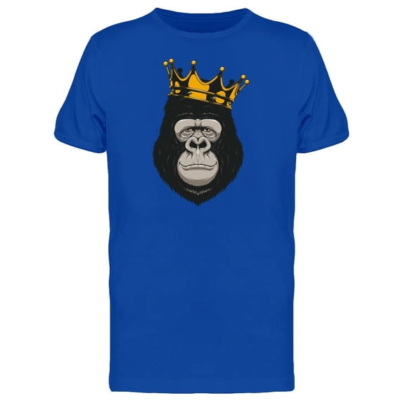 Gorilla Golden Crown T-Shirt Men -Image by Shutterstock, Male x-Large