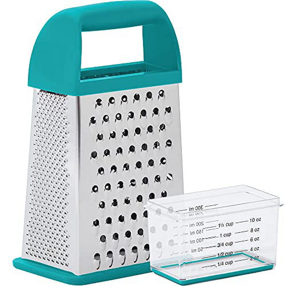 Stainless Steel Box Grater with 4 Sides Non-Stick Mirror Finish – Life Handy