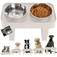 Gorilla Grip Elevated Dog STF9 Bowls Feeder, Adjustable Ergonomic Stand