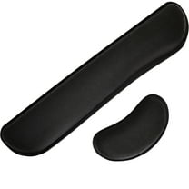 Gorilla Grip Gel Memory Foam Wrist Rest for Computer Keyboard, Mouse, Ergonomic Design, Desk Pads, 2 Piece Set, Black