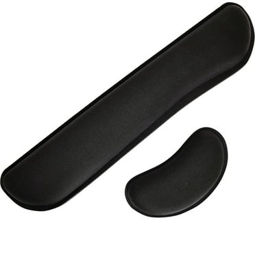 Gorilla Grip Gel Memory Foam Wrist Rest for Computer Keyboard, Mouse, Ergonomic Design, Desk Pads, 2 Piece Set, Black