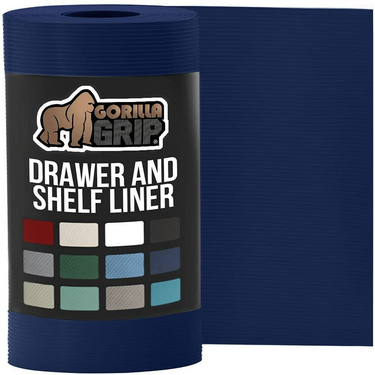 Gorilla Grip Drawer and Shelf Liner, Strong Grip, Non Adhesive 17.5 in x 20  FT