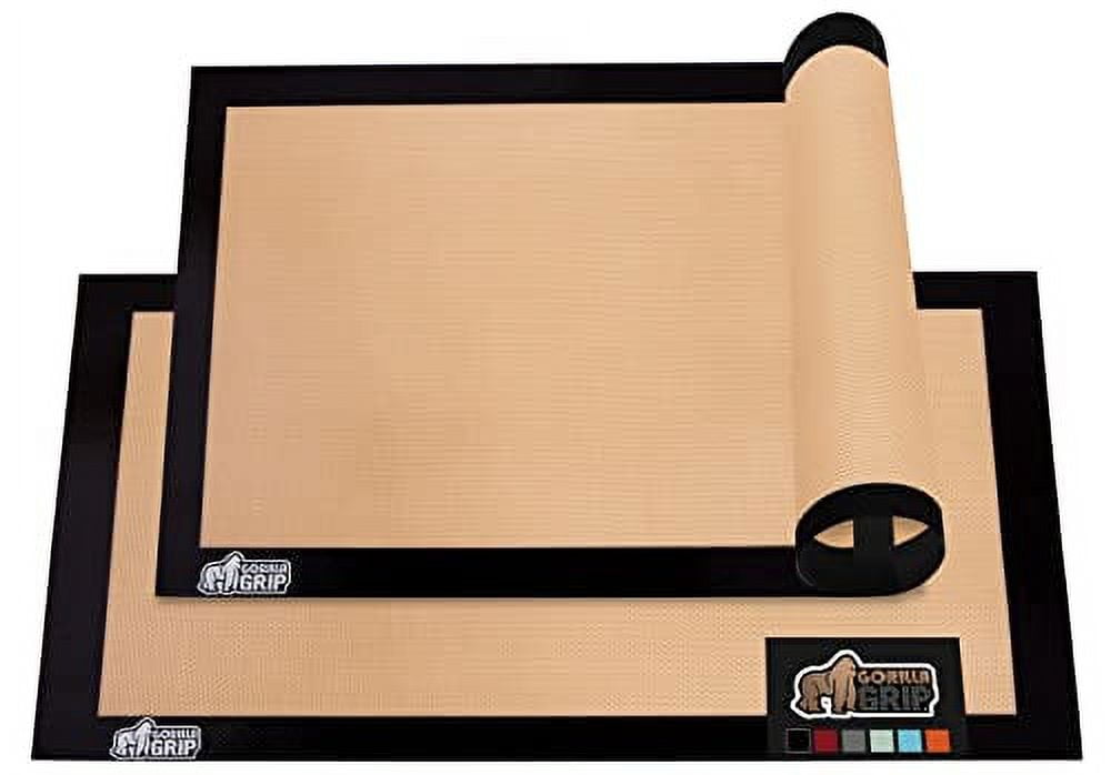 Gorilla Grip Non Stick Silicone Baking Mat Sheet, 2 Pack, Reusable