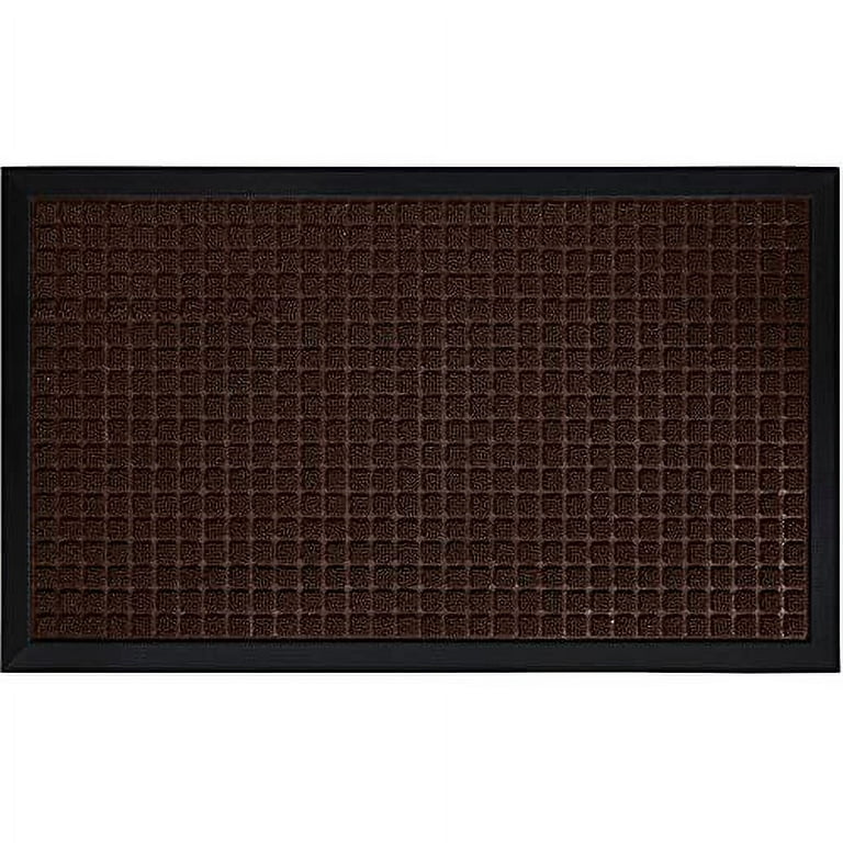 Gorilla Grip Original Durable Natural Rubber Door Mat, Large Heavy Duty  Doormat, 47x35, for Indoor Outdoor, Waterproof Easy Clean, Low-Profile Rug  Mats for Entry, Busy Areas, Coffee Squares 