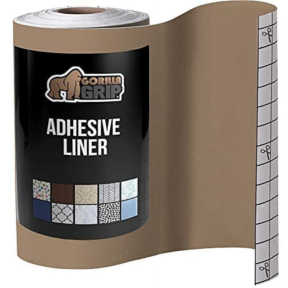 .com - Gorilla Grip Under Sink Mat and Adhesive Liner, Mat Liner Size  24x24, Quick Dry Machine Washable, Adhesive Liner Size 17.5 in x 20 FT,  Removable Easy Install, Both in Gray