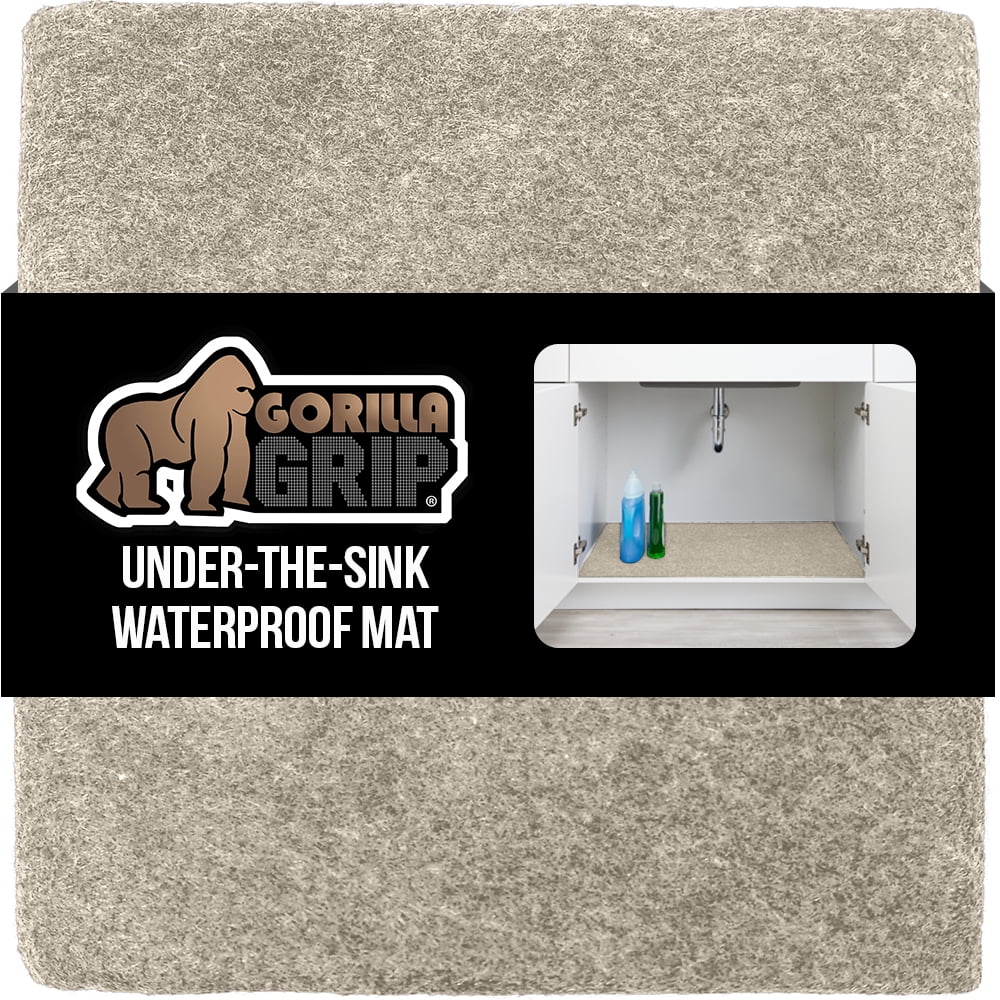 Gorilla Grip LeakGuard Under Sink Mat, Waterproof Shelf Liner, Non
