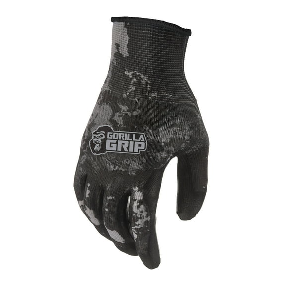 Gorilla Grip Veil Tac Black No Slip Fishing Gloves, 25067-26