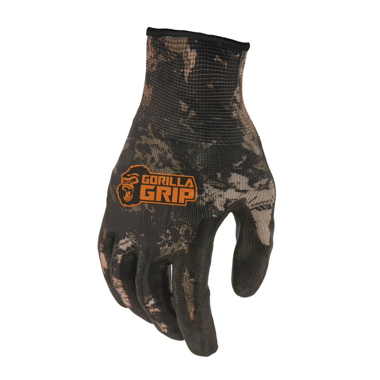 Gorilla Grip RhinoFlex A5 Cut Protection Hi Vis Work Gloves, No Slip  Polymer Grip, Size Large, Model# 25262-26 