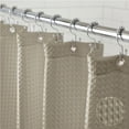 thumbnail image 1 of GORILLA GRIP Waffle Shower Curtain, Thick Weighted Fabric, Wrinkle and Rust Resistant, Classic Hotel Quality Design, Machine Wash, 72x72 Beige, 1 of 9