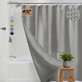 thumbnail image 1 of GORILLA GRIP Waffle Shower Curtain, Thick Weighted Fabric, Wrinkle and Rust Resistant, Classic Hotel Quality Design, Machine Wash, 72x78, Gray, 1 of 9