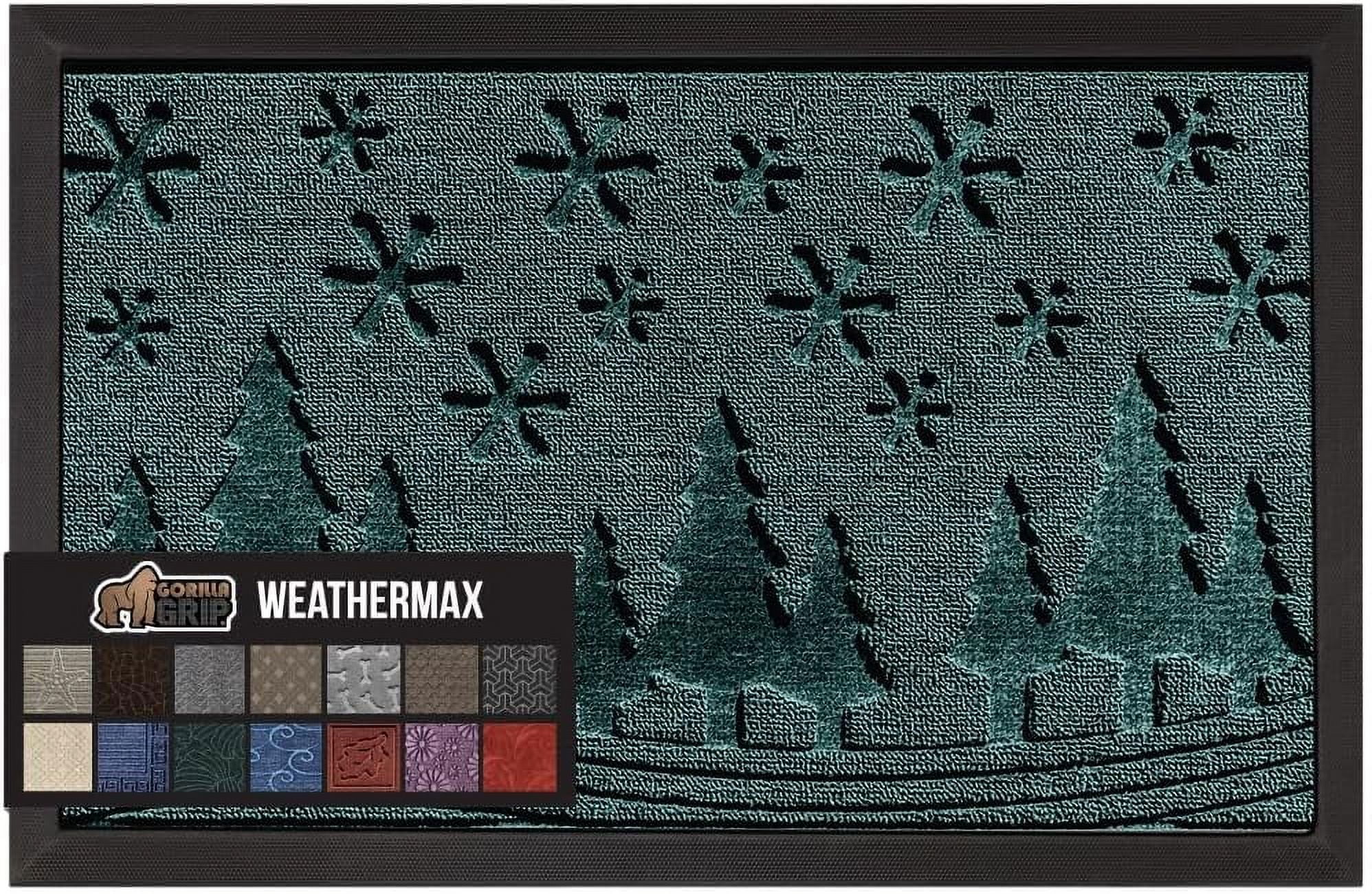 Gorilla Grip Waterproof AllSeason WeatherMax Doormat, Durable Natural