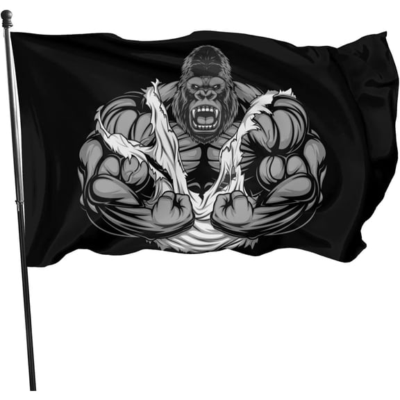 Gorilla Gym Flag 3x5 Foot Durable And Fade Resistant Party Outdoor Decorations