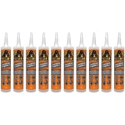 10-pack Gorilla Heavy Duty Construction Adhesive - Waterproof - 10 Pack, 9 oz, White   Residential Use, Standard Application