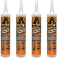 thumbnail image 1 of Gorilla Heavy Duty Construction Adhesive, 9 ounce Cartridge, White, Pack of 4, 1 of 8