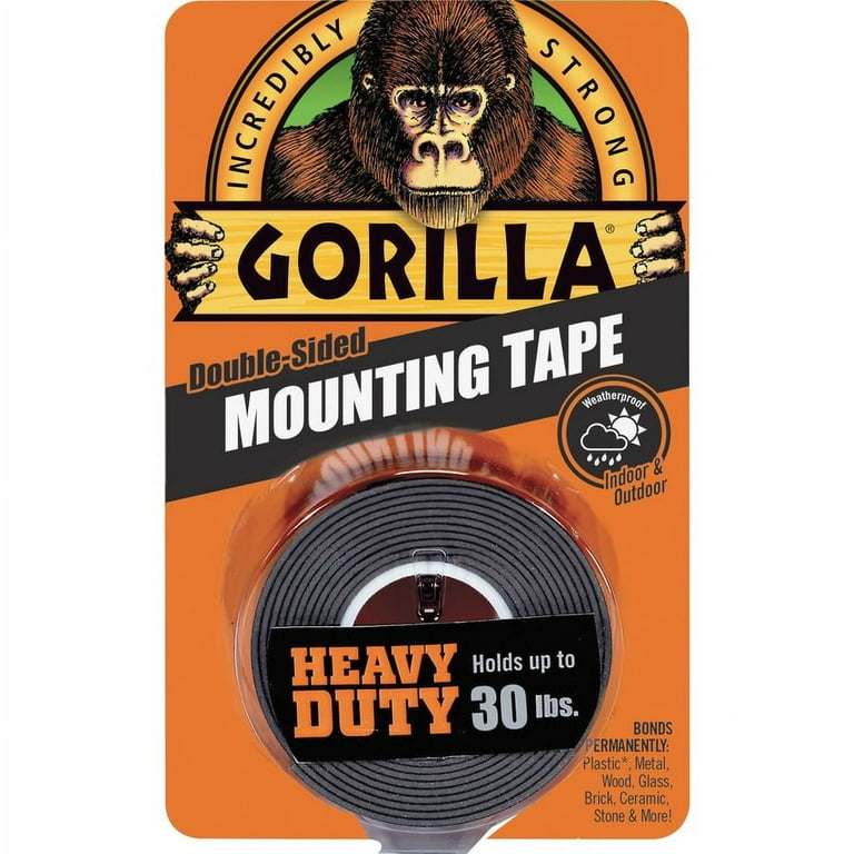 Gorilla Heavy Duty Mounting Tape 1-in x 5-ft Double-Sided Tape in