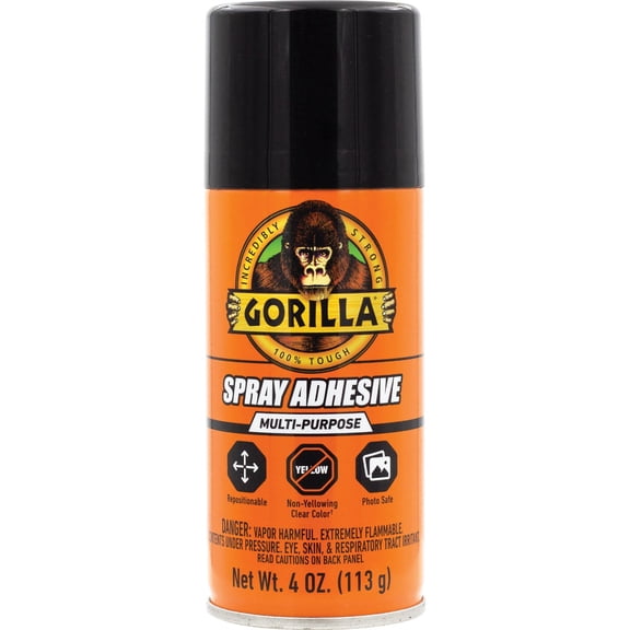 Gorilla Heavy-Duty Multi-Purpose Spray Adhesive - Pack of 4