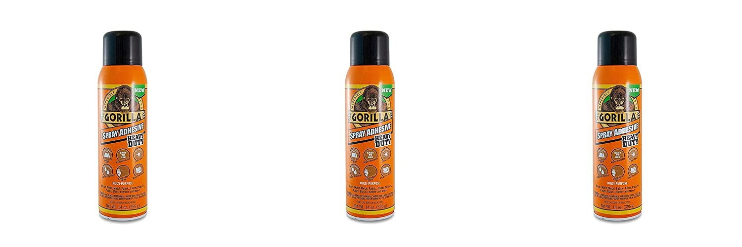 Gorilla Heavy Duty Spray Adhesive, Multipurpose and Repositionable, 14