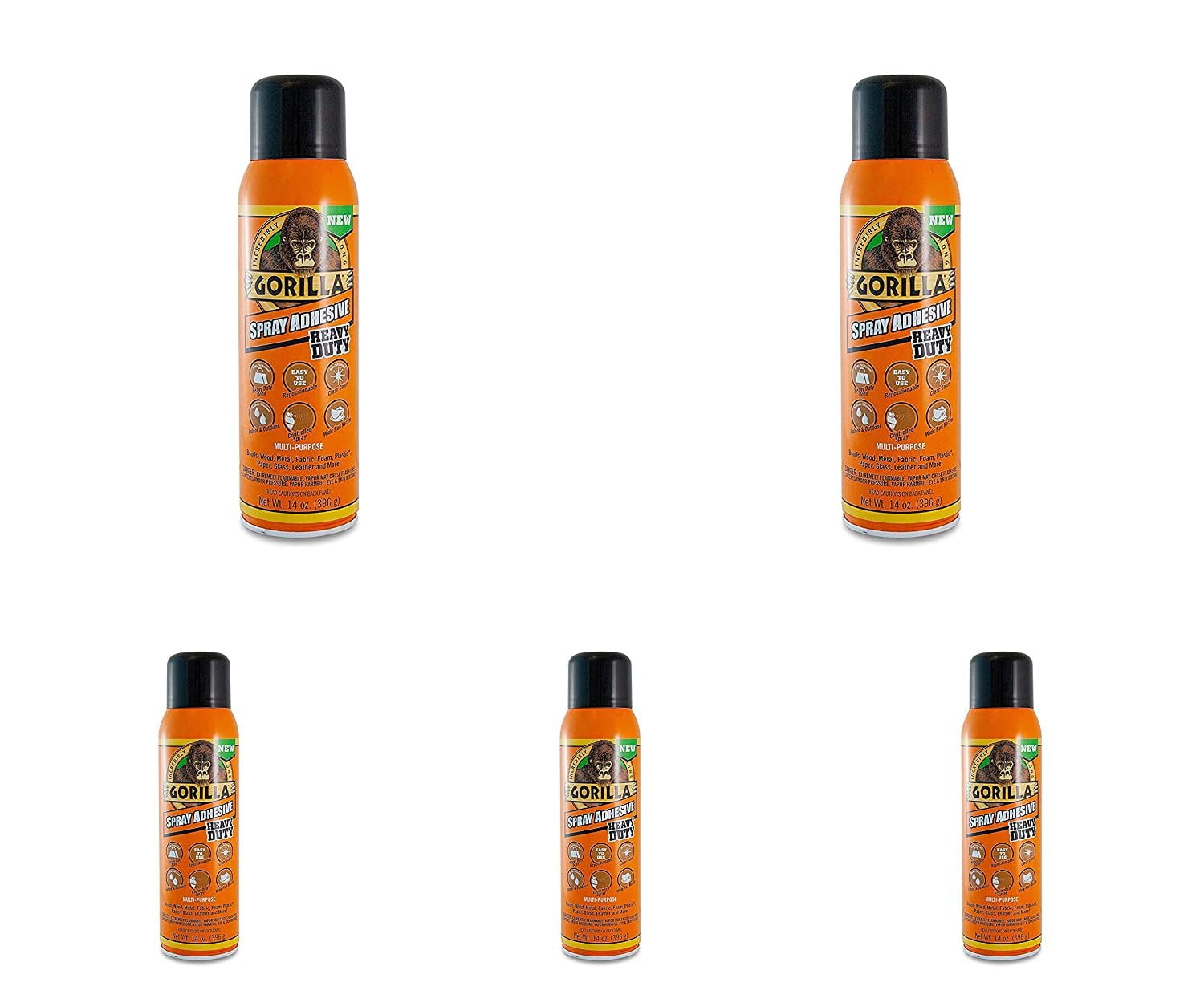 Gorilla Spray Adhesive, Heavy Duty, Multi-Purpose, Dries Permanent, In