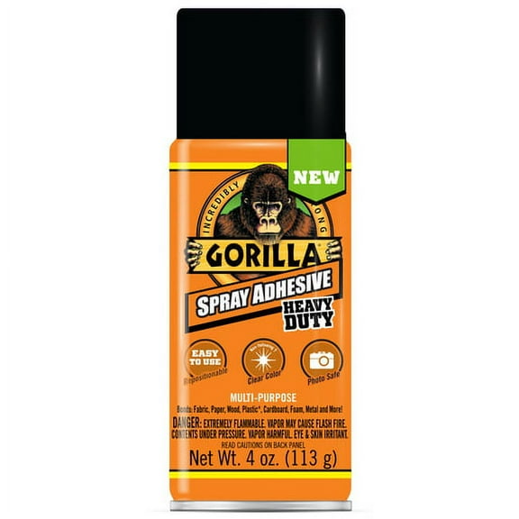 Gorilla Heavy Duty Super Strength Spray Adhesive Clear (Pack of 20)