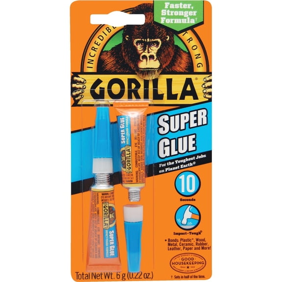 Gorilla 109726 Super Glue 4pk [blue Cap]