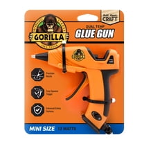 Gorilla Hot Glue Gun Mini - Dual Temp Mini Size Hot Glue Gun with Precision Nozzle